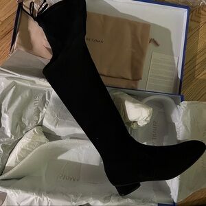 Stuart Weitzman over the knee boots black suede